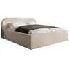 Image de Orane - lit coffre - 160x200 cm - en tissu bouclette - Beige
