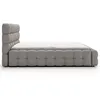 Image de Darling - lit coffre king size - 180x200 cm - sommier inclus - en velours - Gris
