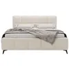 Image de Paulito - lit coffre - 160x200 cm - sommier inclus - en tissu bouclette - Beige