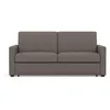 Image de Julia - canapé lit 3 places convertible express couchage quotidien 140 cm matelas 14 cm en tissu - Gris