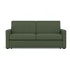 Image de Julia - canapé lit 3 places convertible express couchage quotidien 140 cm matelas 14 cm en tissu - Vert