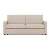Image de Julia - canapé lit 3 places convertible express couchage quotidien 140 cm matelas 18 cm en tissu - Beige