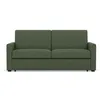 Image de Julia - canapé lit 3 places convertible express couchage quotidien 140 cm matelas 18 cm en tissu - Vert