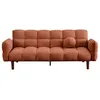 Image de Adam - Canapé convertible clic-clac 2 places en tissu texturé - Terracotta