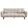 Image de Adam - Canapé convertible clic-clac 2 places en tissu texturé - Beige