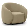 Image de Flore - Fauteuil en tissu bouclette - Taupe