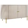 Image de Jaime - buffet bas 139 cm - 2 portes et 1 étagère - Beige