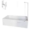 Image de Baignoire bain douche JACOB DELAFON Malice + pare bain + étagère 160 x 85, v. droite