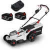 Image de Tondeuse à gazon portative sur batterie - 40V MAX - Hauteur de coupe 6 positions avec 2 Batteries 4Ah et double chageur