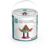 Image de Baril de 100 planchettes en bois naturel Sapin Malin 5 couleurs pastel