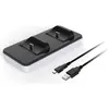 Image de Subsonic Double station de charge pour PS5 (PS5), Manette : accessoires, Blanc, Noir