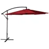Image de Parasol déporté OAHU rond 3,50m de diamètre rouge