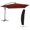 Image de Parasol déporté MOLOKAI carré 2,7x2,7m rouge + housse