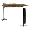 Image de Parasol déporté MOLOKAI rectangulaire 3x4m taupe + housse
