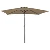 Image de Parasol droit HAPUNA rectangulaire 2x3m taupe