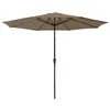 Image de Parasol droit HAPUNA rond 3,30m de diamètre taupe