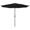 Image de Parasol droit HAPUNA rond 3,30m de diamètre noir