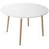 Image de Table ronde 120cm blanche MARTHA