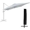 Image de Parasol déporté MOLOKAI carré 3x3m blanc + housse
