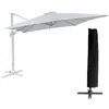 Image de Parasol déporté MOLOKAI rectangulaire 3x4m blanc + housse