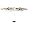 Image de Parasol double 2,7x4,6m LINAI beige