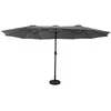 Image de Parasol double 2,7x4,6m LINAI gris