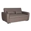 Image de Canape droit HAPPY GARDEN 2 places en polyester marron 93 x 169 x 85 cm