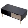 Image de Table basse avec tiroir style scandinave noire FREJA