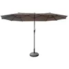 Image de Parasol double 2x4m LINAI taupe