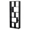 Image de Bibliothèque 8 étagères multiformes noire JANE