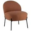 Image de Fauteuil en tissu boucle rouille HELMI
