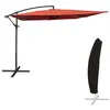 Image de Parasol déporté MOLOKAI carré 2,7x2,7m terracotta + housse
