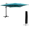 Image de Parasol déporté MOLOKAI rectangulaire 3x4m bleu + housse