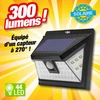Image de PROJECTEUR DETECTEUR DE MOUVEMENTS à énergie solaire 44 LED