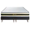 Image de Ensemble double sommier + matelas FLEXY ressorts ensachés et mémoire de forme 160x200