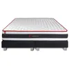 Image de Ensemble double sommier + matelas ENERGY ressorts ensachés et mémoire de forme 180x200