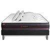 Image de Pack matelas REGEN 160x200 + sommier noir + Couette + 2 oreillers