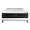 Image de Ensemble sommier + matelas BOOST ressorts ensachés et mémoire de forme 160x200