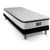 Image de Ensemble Supérieur 90x190 Mémoire de forme 3 zones sommier noir