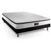 Image de Ensemble Supérieur 140x200 Mémoire de forme 3 zones sommier noir