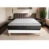 Image de Ensemble matelas 160 x 200 cm Suite - Ressorts ensachés - Ep : 26 cm - Equilibré - sommier Blanc