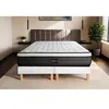 Image de Ensemble matelas 180 x 200 cm Suite - Ressorts ensachés - Ep : 26 cm - Equilibré - sommier Blanc