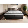 Image de Ensemble matelas 140 x 190 cm Suite - Ressorts ensachés - Ep : 26 cm - Equilibré - sommier Noir