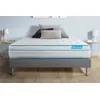 Image de Ensemble 140x190 matelas BodyMax micro ressorts ensachés et mémoire de forme + sommier kit gris