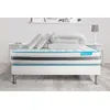 Image de Pack 160x200 matelas BodyFlex + sommier kit blanc + Couette 260x240cm + 2 oreillers 60x40cm