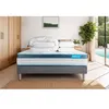 Image de Pack Matelas BodyFit - Mémoire de forme - Ep : 24cm - Sommier kit Gris avec couette et 2 oreillers