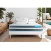 Image de Pack Matelas Bodyform - Mémoire de forme - Ep : 20cm - Sommier kit Blanc avec couette et 2 oreillers