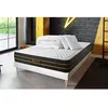 Image de Pack Matelas Ultra - Mémoire de forme et micro ressorts ensachés - Ep : 26cm - Sommier kit Blanc avec couette et 2 oreillers