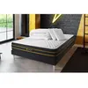 Image de Pack Matelas Ultra - Mémoire de forme et micro ressorts ensachés - Ep : 26cm - Sommier kit Noir avec couette et 2 oreillers