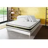 Image de Pack Matelas Flexy - Ressorts ensachés et mémoire de forme - Ep : 22cm - Sommier kit Blanc avec couette et 2 oreillers